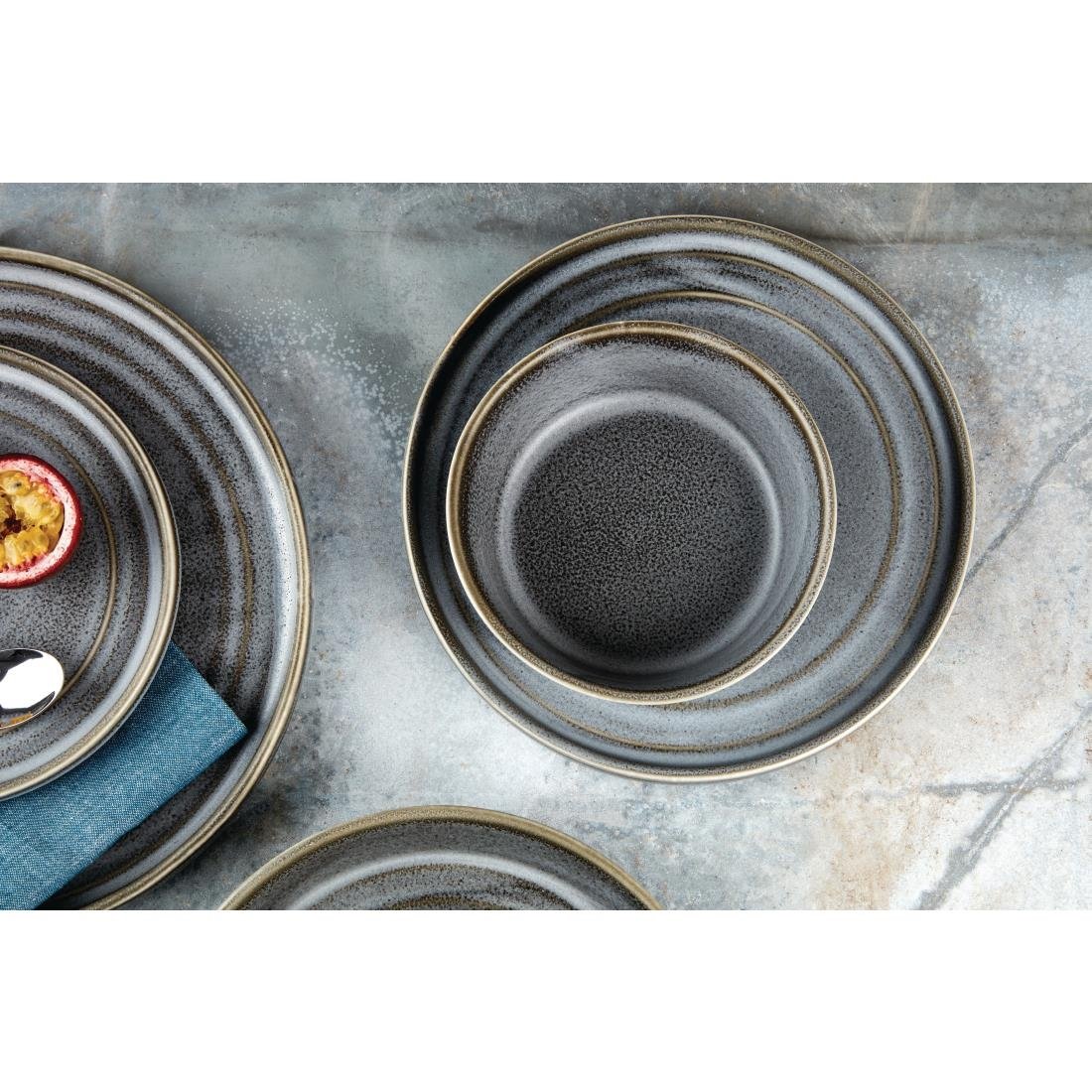 Olympia Cavolo Charcoal Dusk Flat Round Plate 180(Ø Pack)mm (6 Pack) - FD920