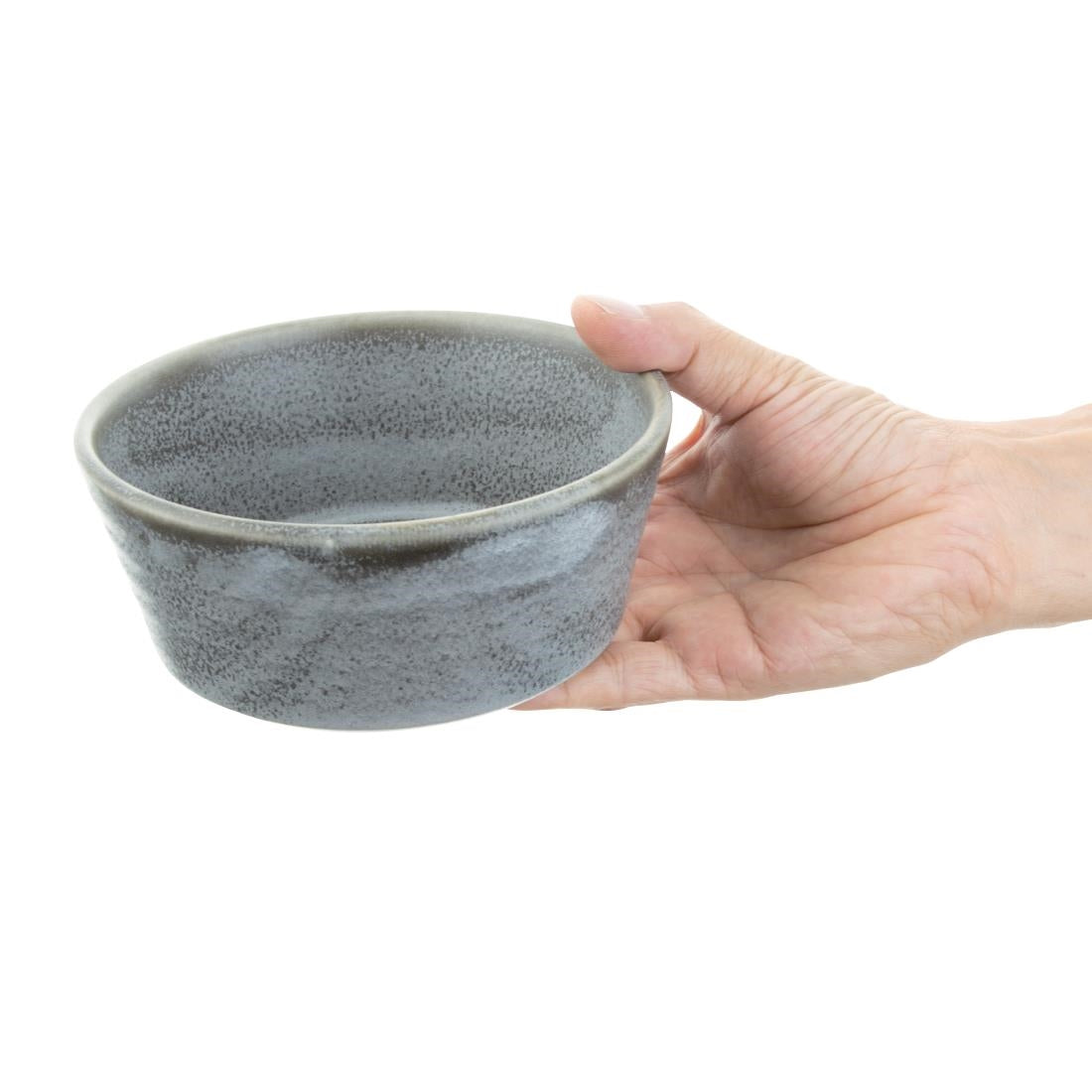 Olympia Cavolo Flat Round Bowls Charcoal Dusk 143mm (6 Pack) - FD918