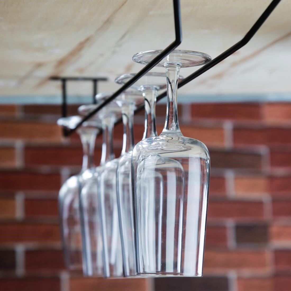 Olympia Wine Glass Rack Black 610mm - FD989