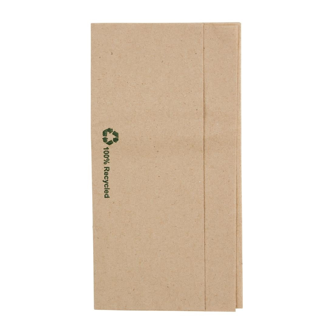 Fiesta Recyclable Recycled Lunch Napkin Kraft 320x300mm 1ply Dispenser Fold (Pack of 6000) - FE211