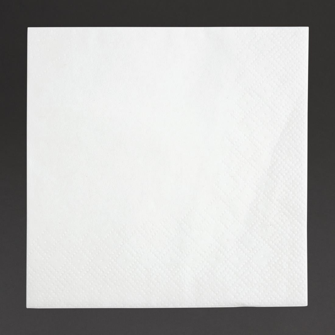 Fiesta Recyclable Cocktail Napkin White 240x240mm 2ply 1/4 Fold (Pack of 4000) - FE216