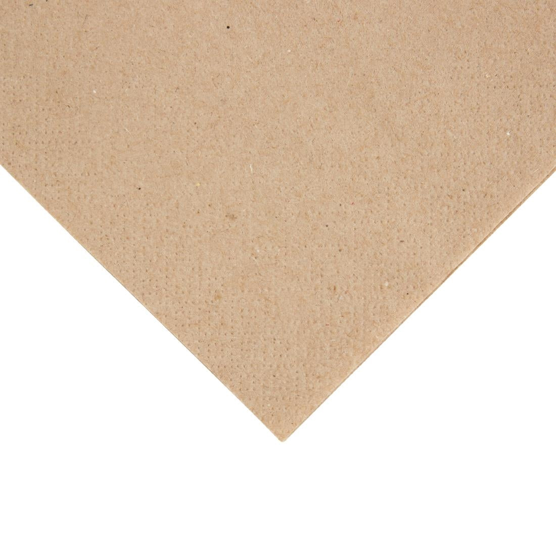 Fiesta Recyclable Recycled Cocktail Napkin Kraft 240x240mm 2ply 1/4 Fold (Pack of 4000) - FE217