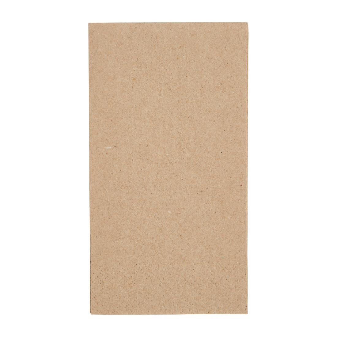 Fiesta Recyclable Recycled Lunch Napkin Kraft 330x330mm 2ply 1/8 Fold (Pack of 2000) - FE234