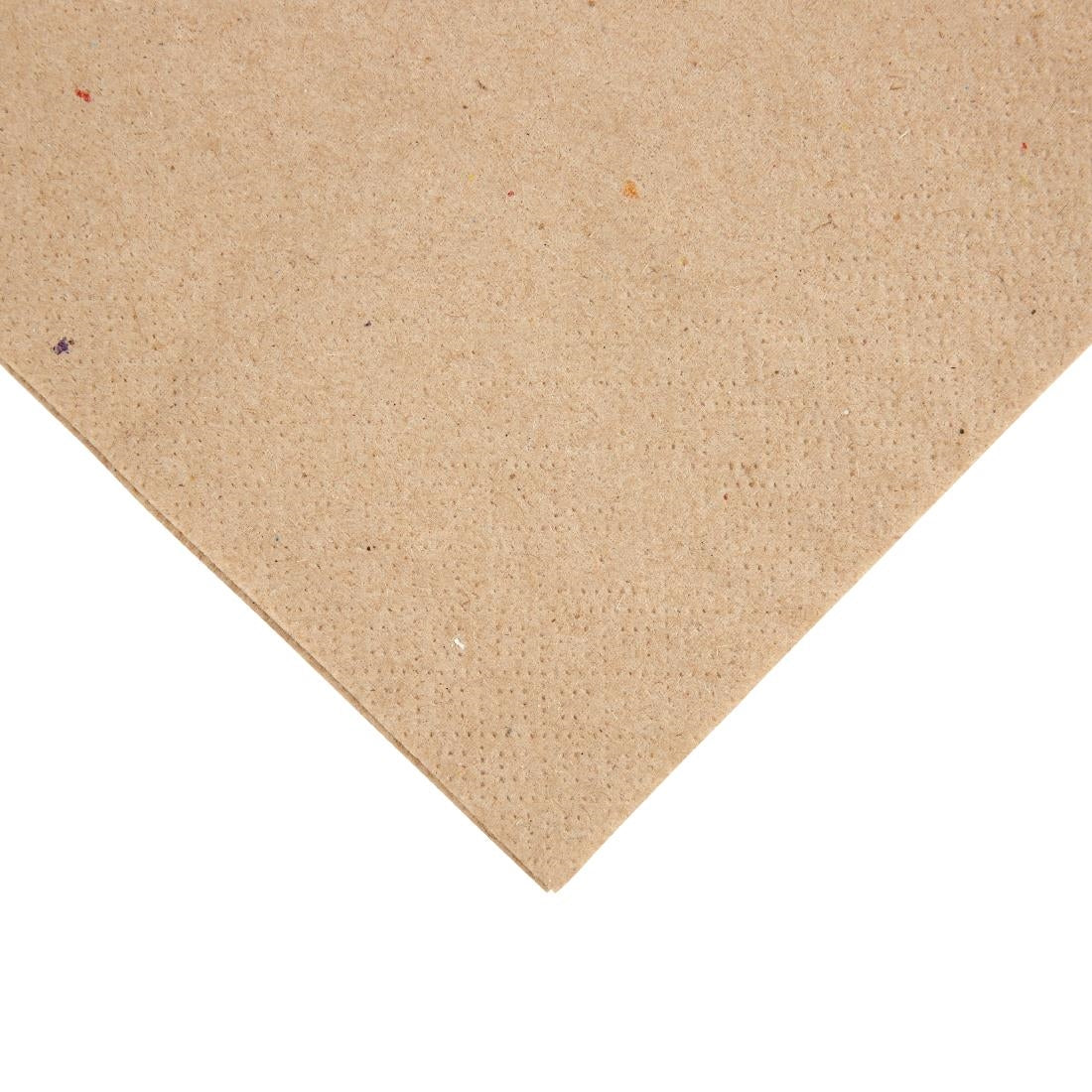 Fiesta Recyclable Recycled Dinner Napkin Kraft 400x400mm 2ply 1/4 Fold (Pack of 2000) - FE242