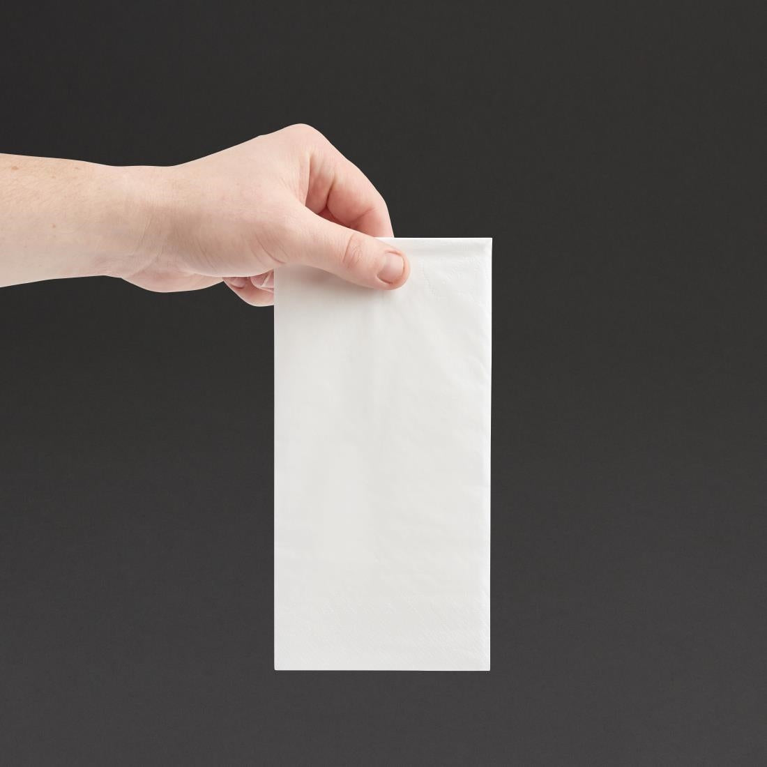 Fiesta Recyclable Dinner Napkin White 400x400mm 2ply 1/8 Fold (Pack of 2000) - FE243