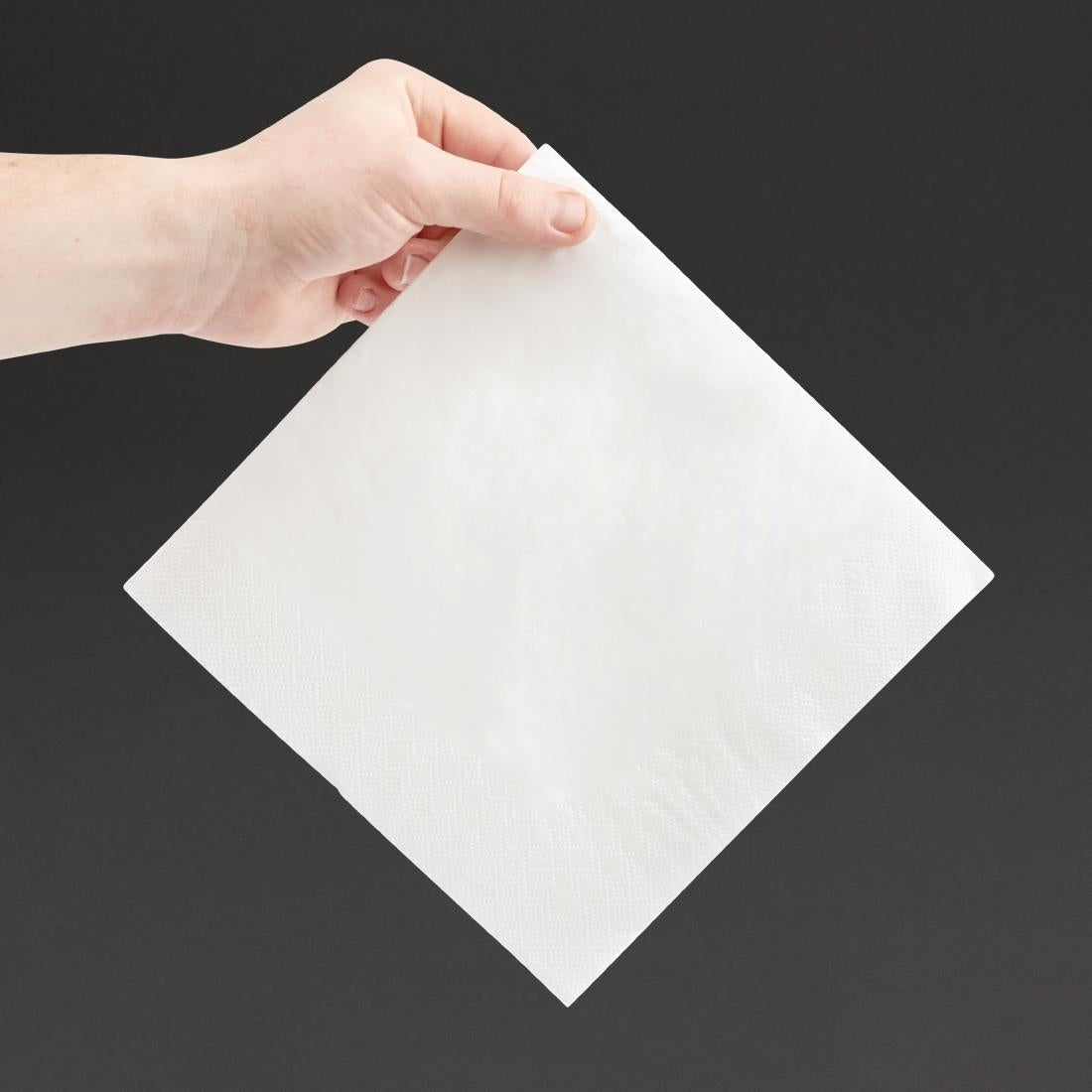 Fiesta Recyclable Dinner Napkin White 400x400mm 3ply 1/4 Fold (Pack of 1000) - FE251