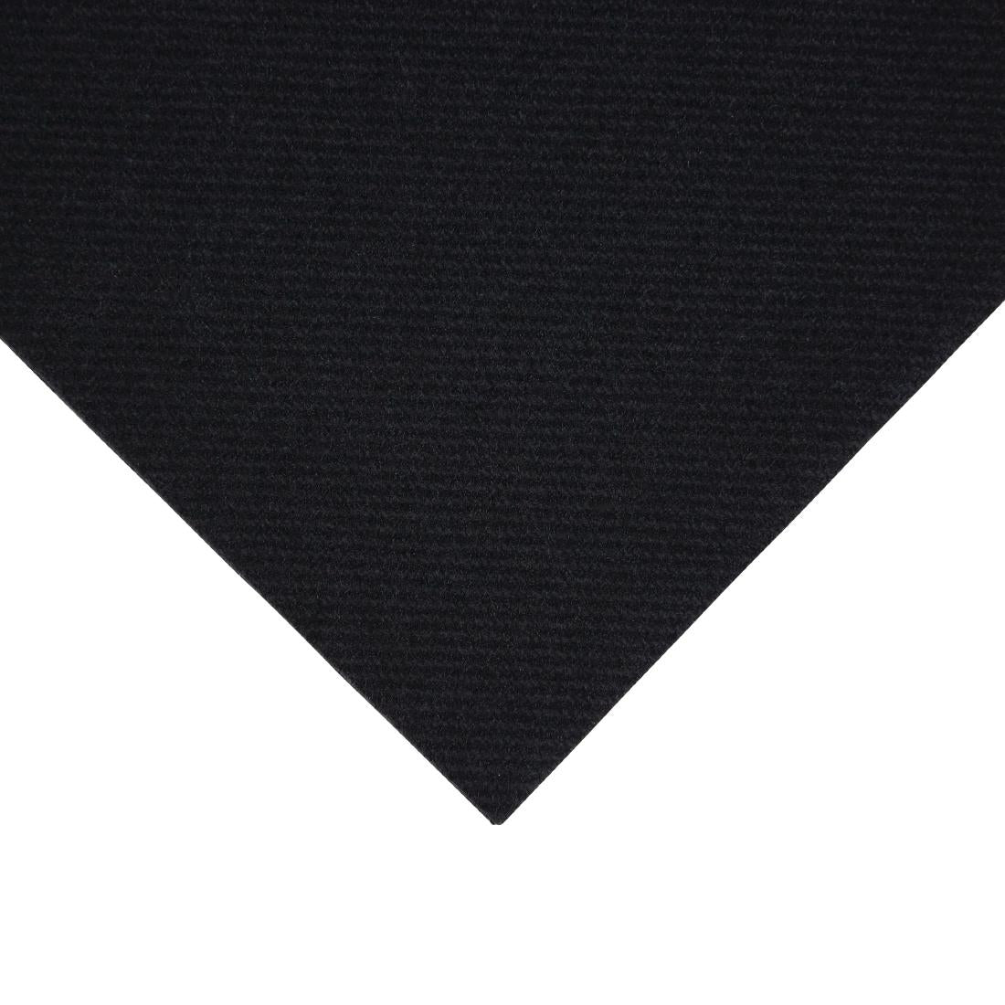 Fiesta Recyclable Premium Tablin Cocktail Napkin Black 24x24cm Airlaid 1/4 Fold (Pk 2400) - FE263