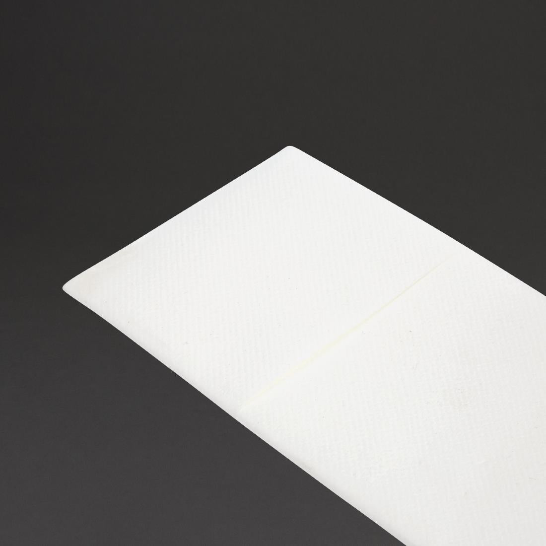 Fiesta Recyclable Premium Tablin Dinner Napkin White 480x400mm Airlaid Pocket Fold (Pack of 400) - FE277