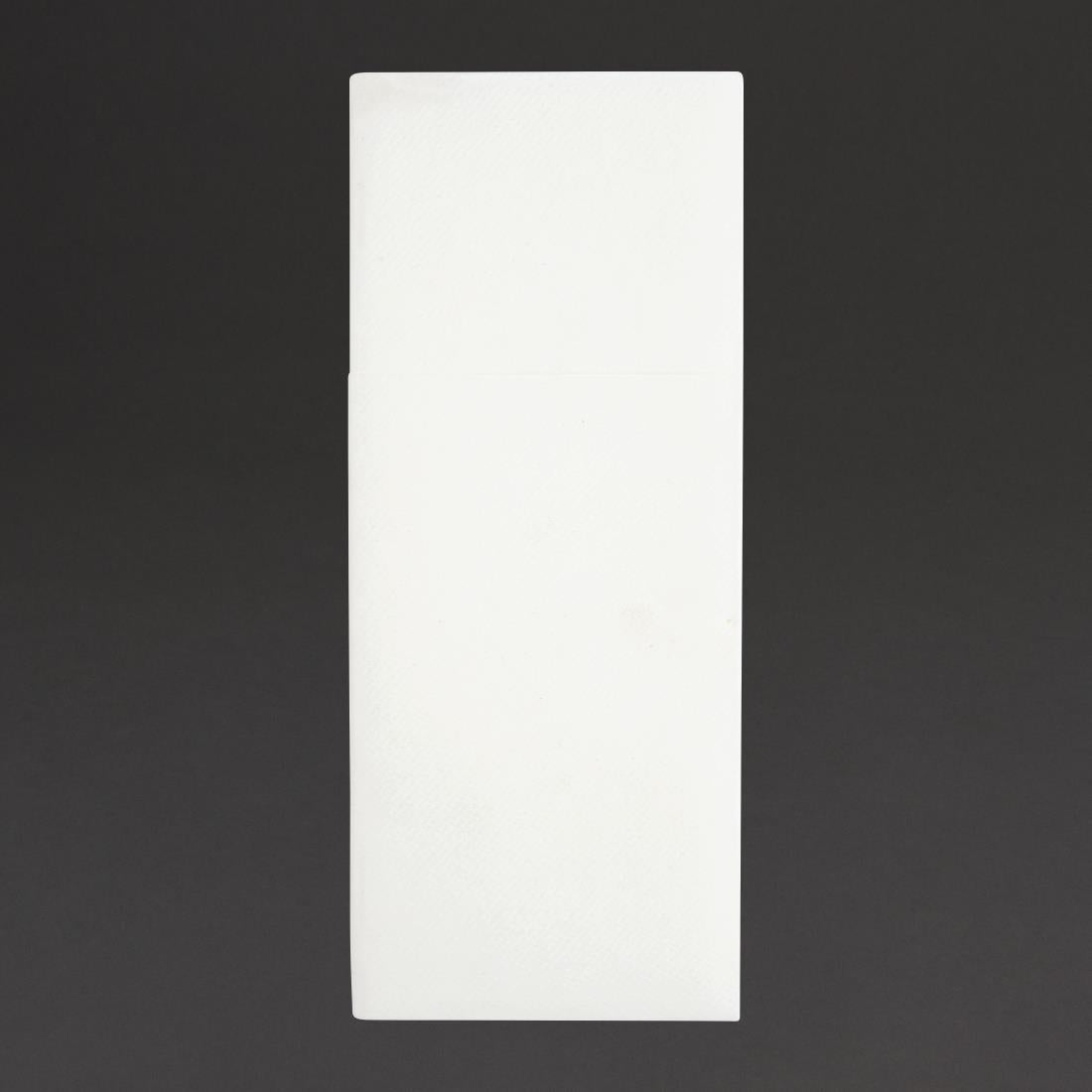 Fiesta Recyclable Premium Tablin Dinner Napkin White 480x400mm Airlaid Pocket Fold (Pack of 400) - FE277