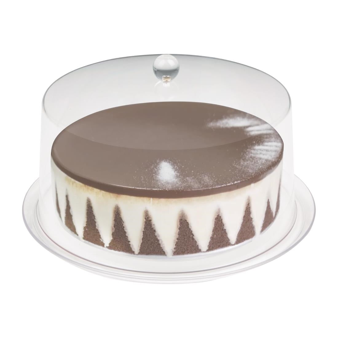 Olympia Kristallon Polycarbonate Display Cover Clear 308(Ø) x 190(H)mm - FE473