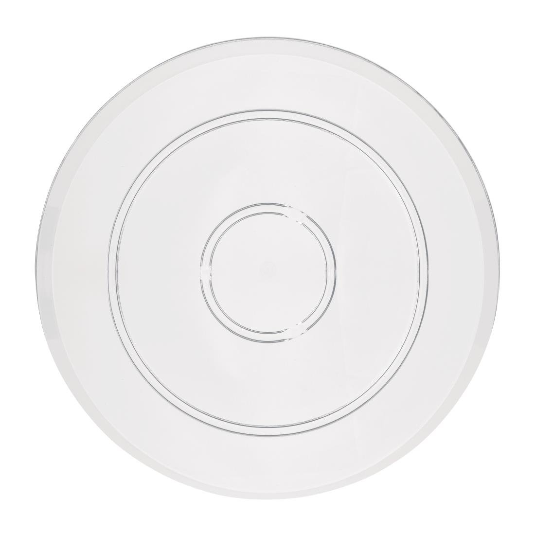 Olympia Kristallon Polycarbonate Display Plate Clear 345(Ø)mm - FE474