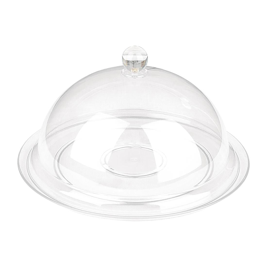 Olympia Kristallon Polycarbonate Display Plate Clear 345(Ø)mm - FE474