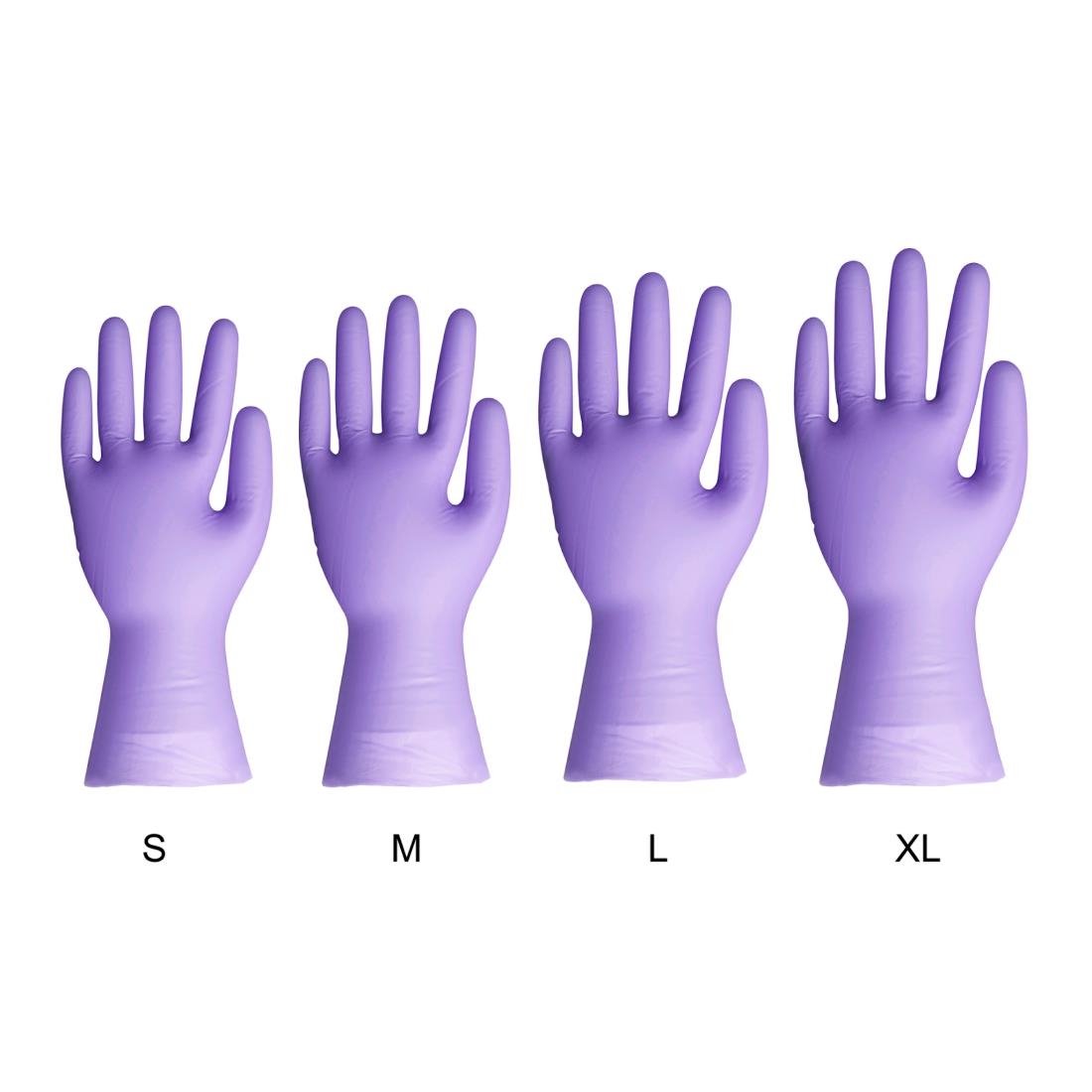 Hygiplas Vinyl Purple Powder Free Glove XL - pack 100 - FJ749-XL