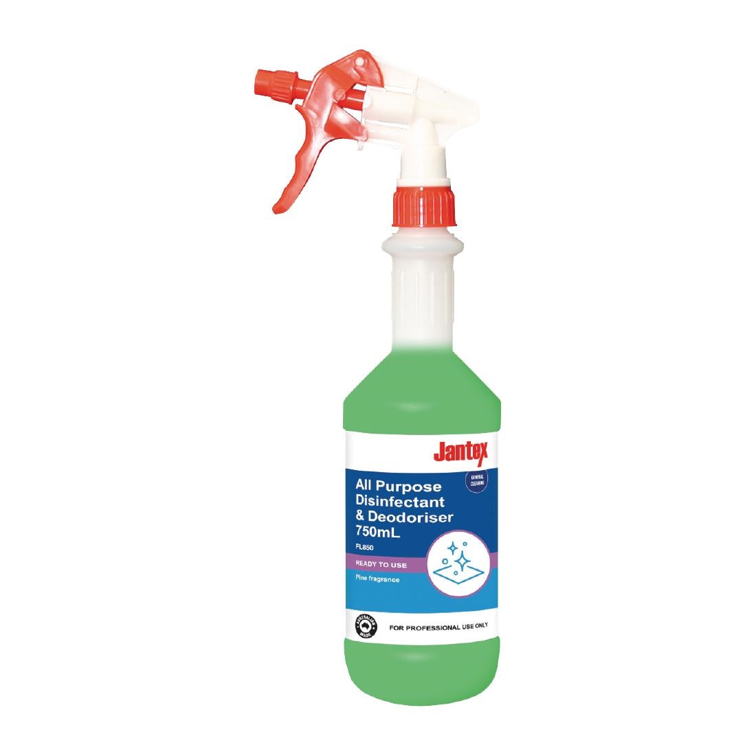 Jantex Multi Purpose Disinfectant & Deodoriser Ready to Use 750ml - FL850