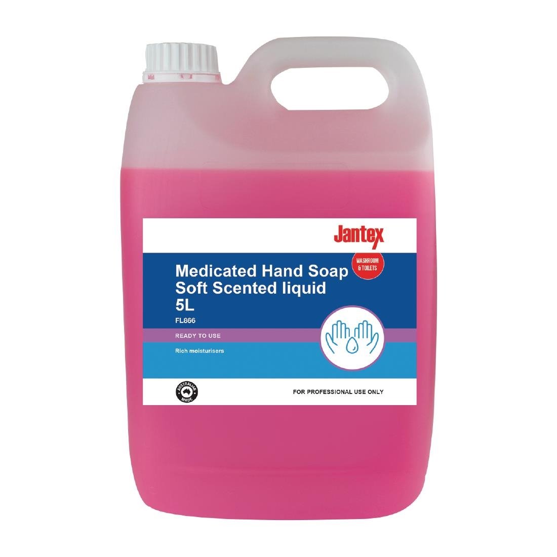 Jantex Medicated Hand Soap Soft Scent Liquid 5Ltr - FL866