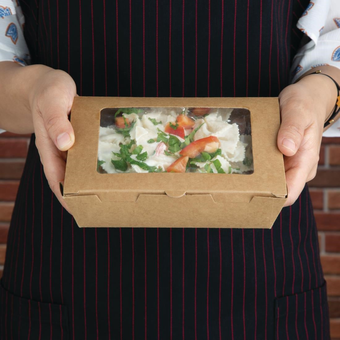 Fiesta Salad Box with PET Window 700ml (Pack of 200) - FN897