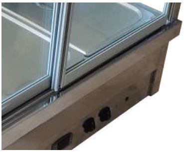 Cookrite 1/2 pans - 4 included Dry Hot Food Display 730 MM CRD 4 CRD-4