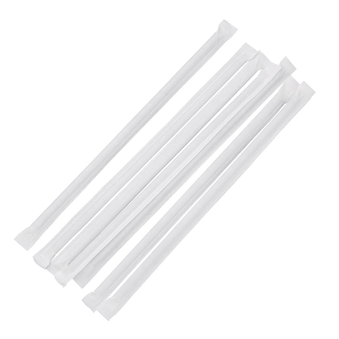 Fiesta Compostable Individually Wrapped Paper Straws Black (Pack of 250) - FP440