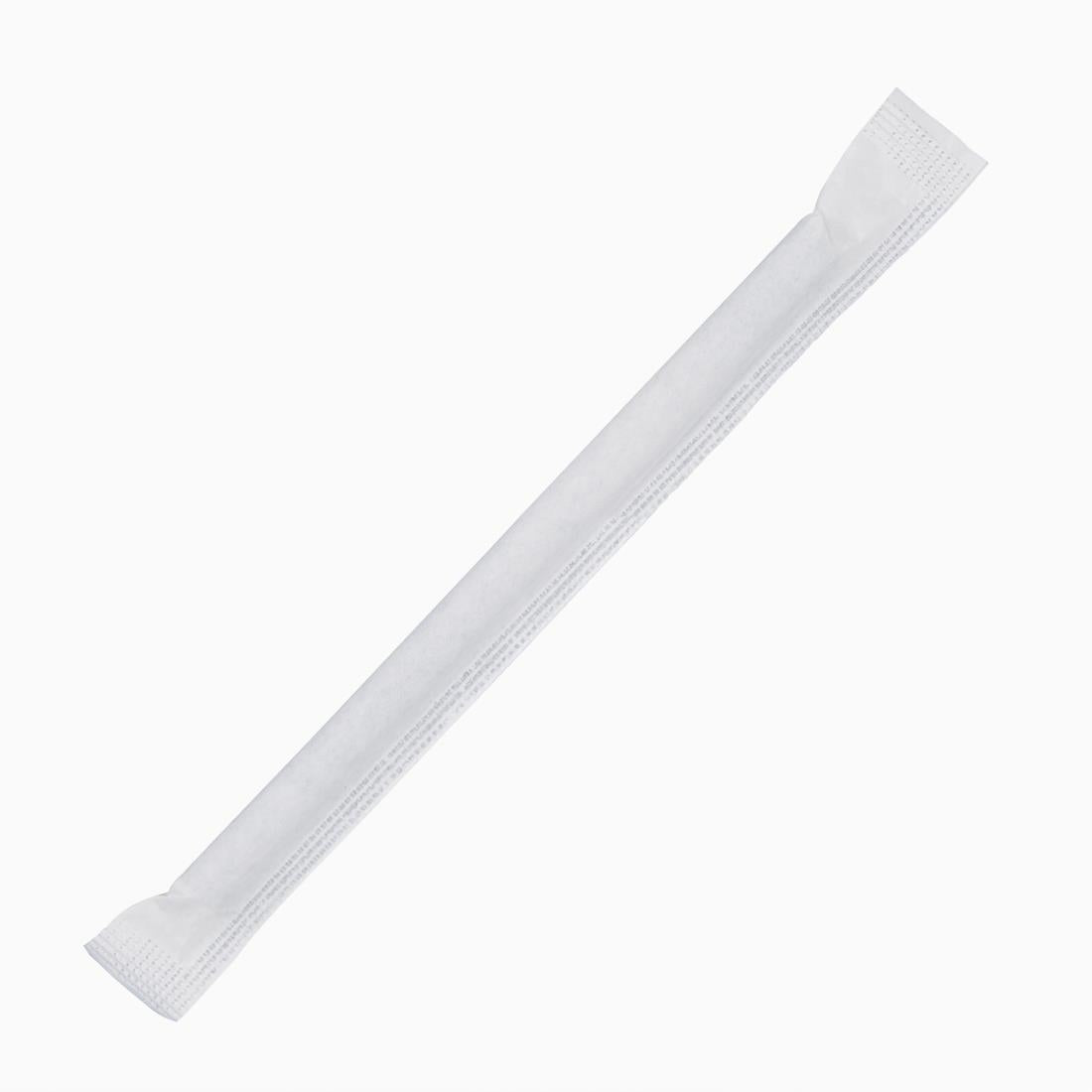 Fiesta Compostable Individually Wrapped Paper Cocktail Stirrer Straws Black (Pack of 250) - FP441