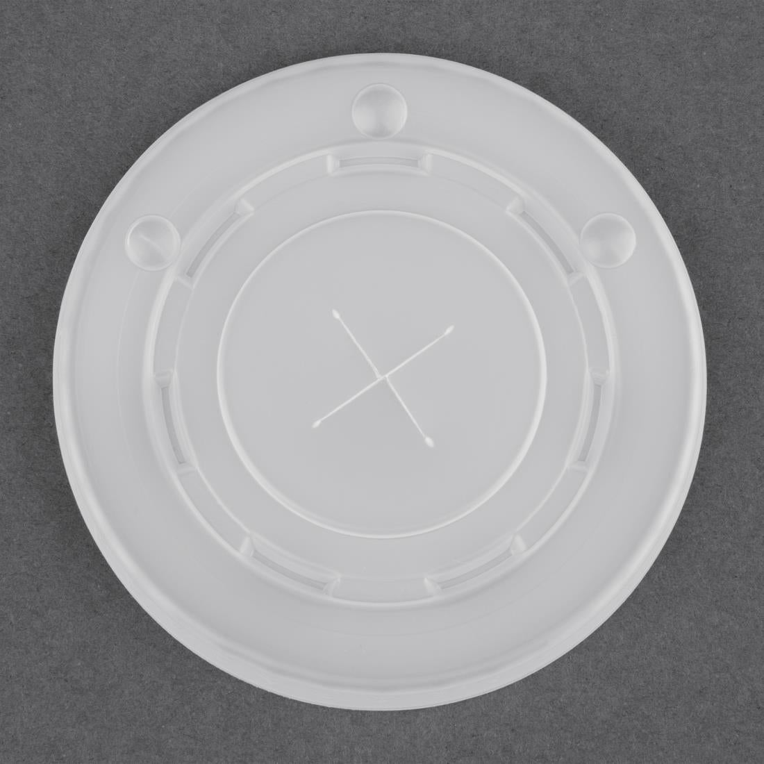 Fiesta Recyclable Polystyrene Lids for 16oz/20oz Cold Paper Cups 90mm (Pack of 1000) - FP784