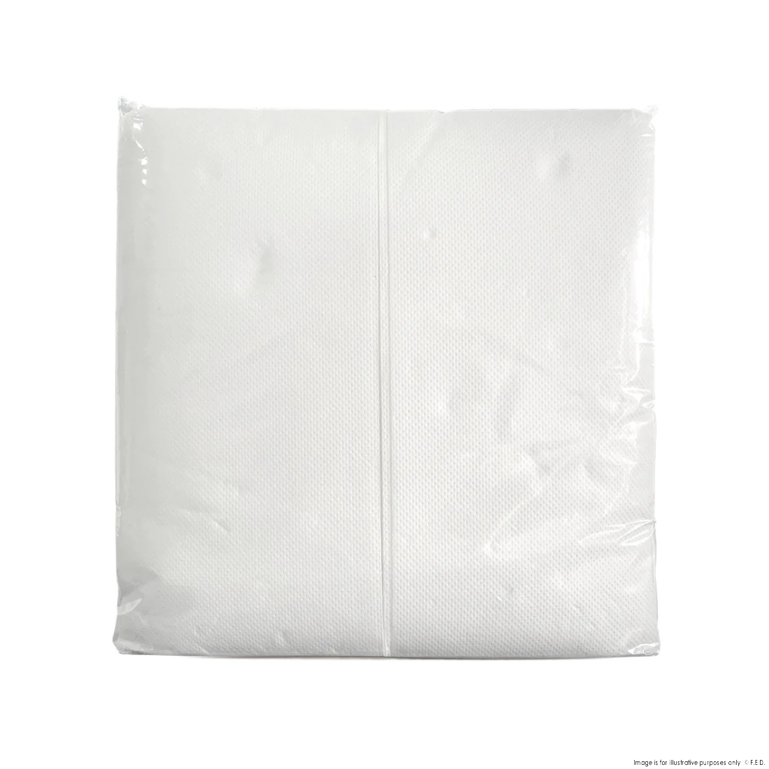 PakMax 2 ply 100 Sheets 1/8 Fold Quilted White Napkin - FQWN218-320-100