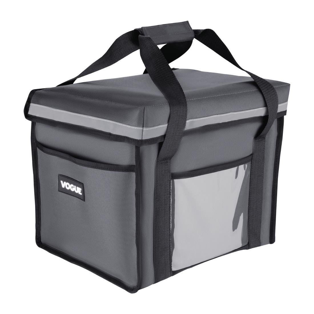 Vogue Insulated Folding Delivery Bag Grey 380x305x380mm - FR225