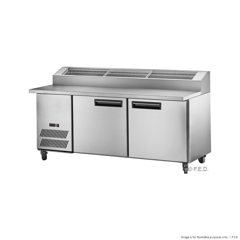 CLEARANCE - two door DELUXE Pizza Prep Bench - PPB/15