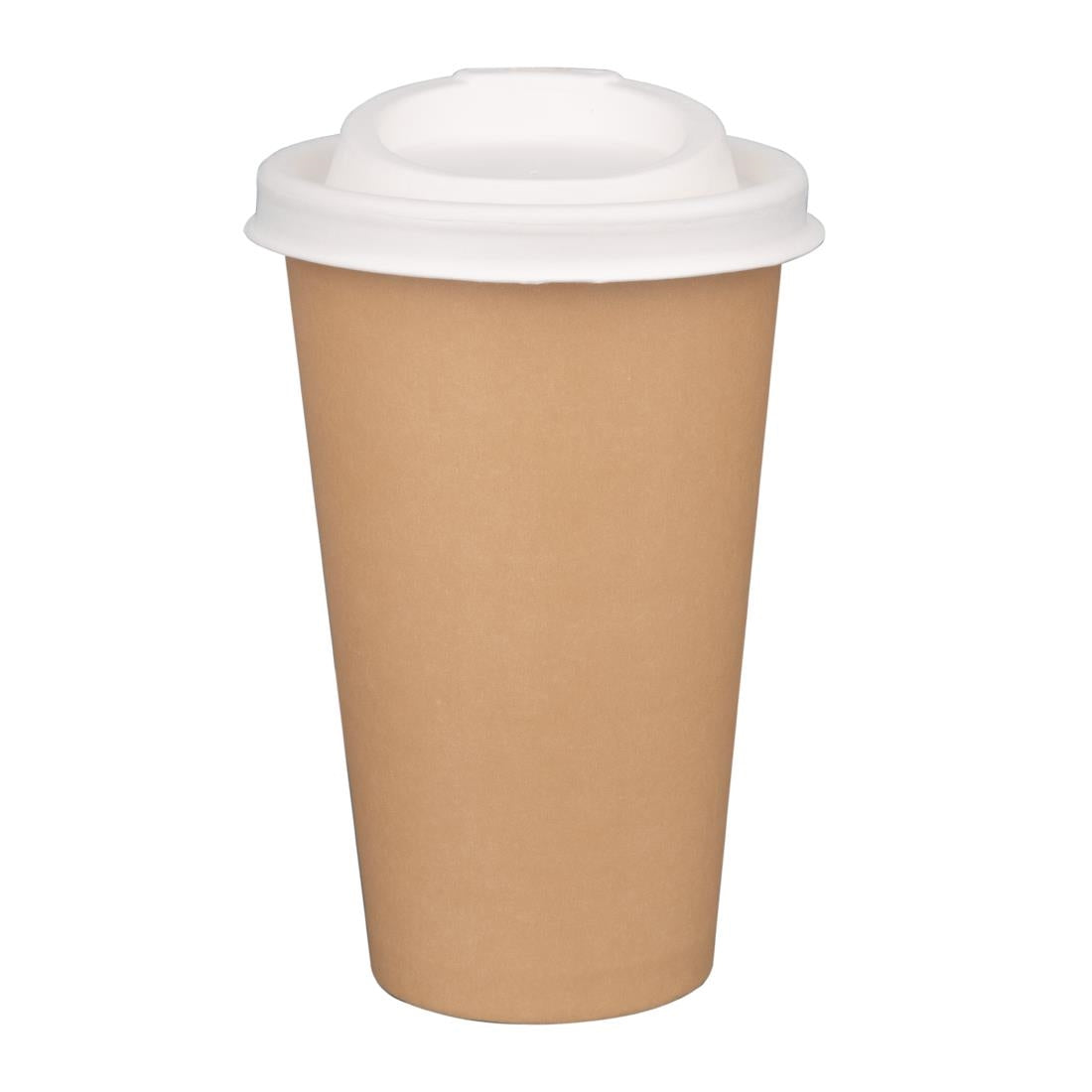 Fiesta Compostable Bagasse Coffee Cup Lids 340ml (Pack of 1000) - FS061