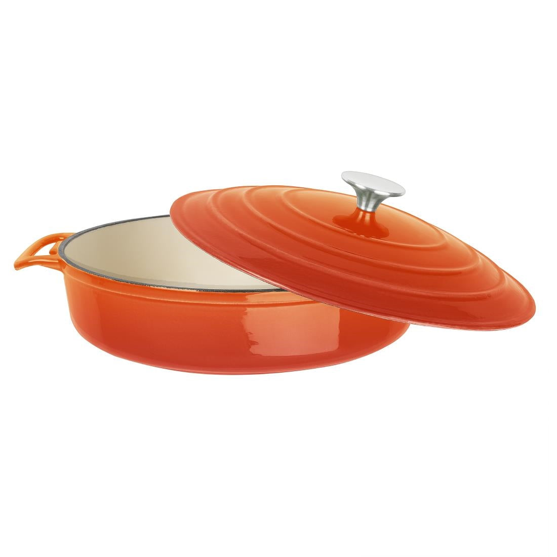 Vogue Orange Round Saute Pan 3.5Ltr - FS478