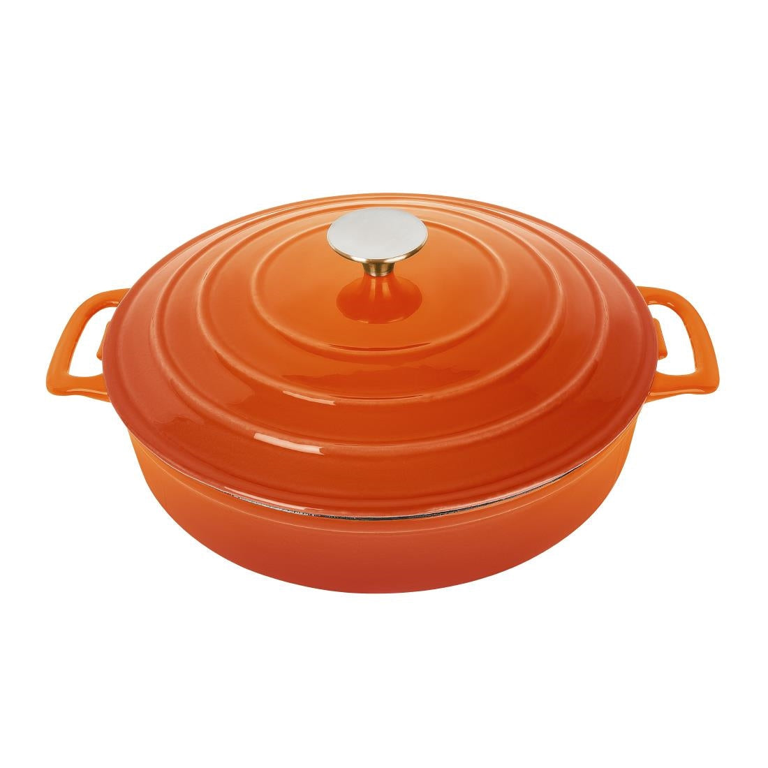 Vogue Orange Round Saute Pan 3.5Ltr - FS478