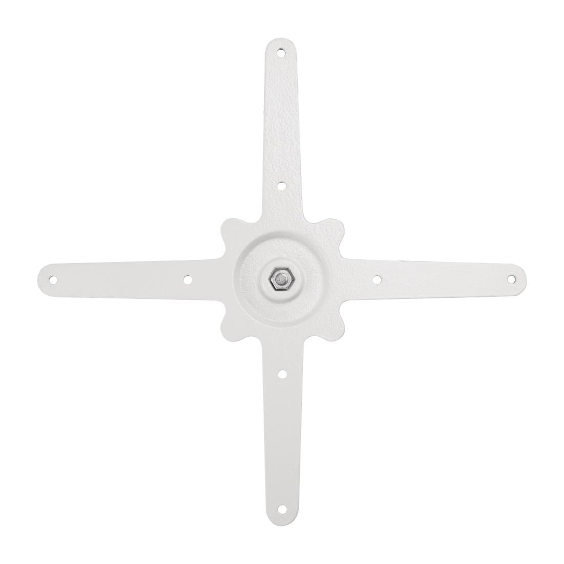 Bolero Cast Iron Round Table Base White - FT029