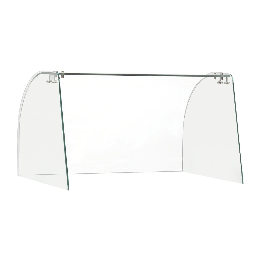 Curved Glass Sneeze Guard Assembly - FT280
