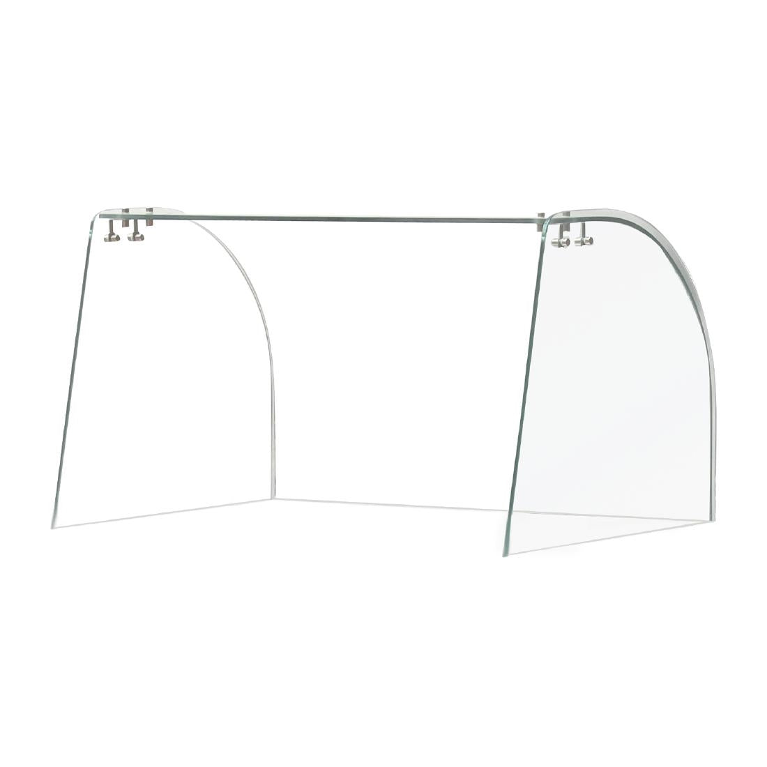 Curved Glass Sneeze Guard Assembly - FT280