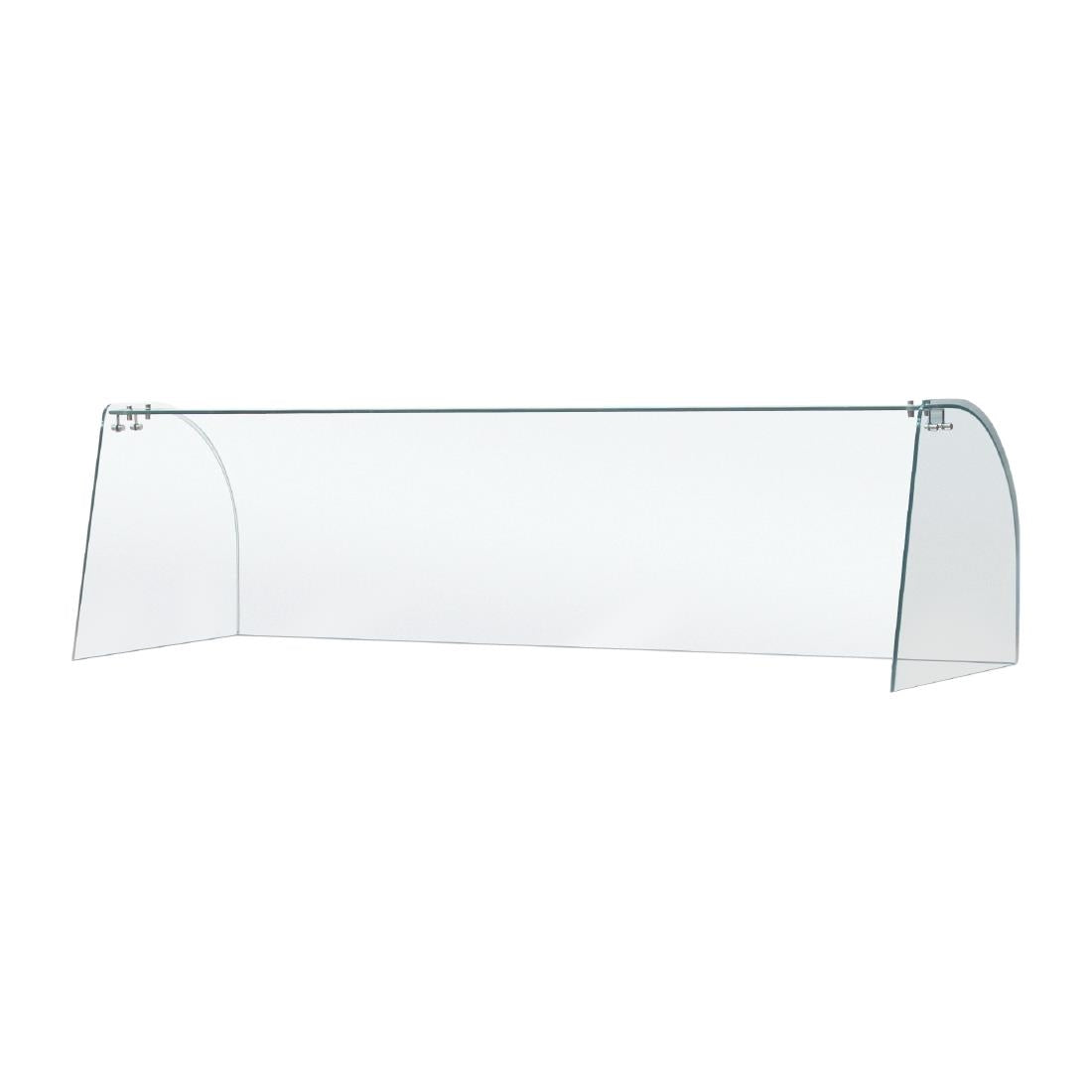 Curved Glass Sneeze Guard Assembly - FT284