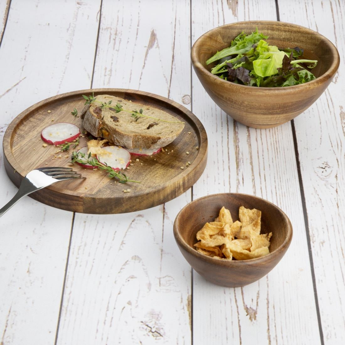 Olympia Acacia Bowls 100(D)x50(H)mm - FT613