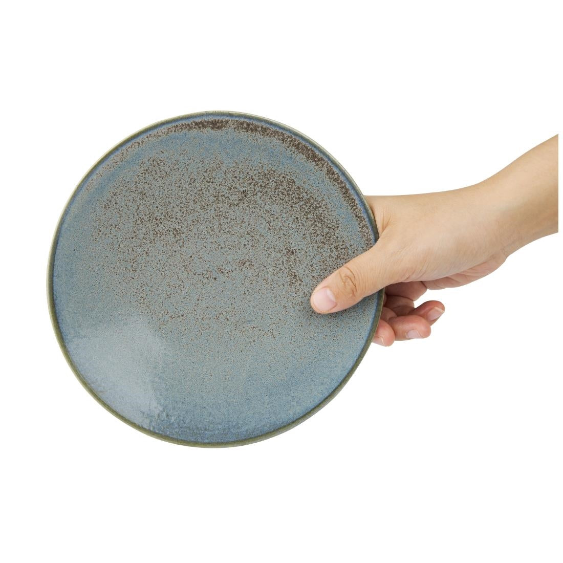Olympia Ember Blue Coupe Plates 180mm (6 Pack) - FU172