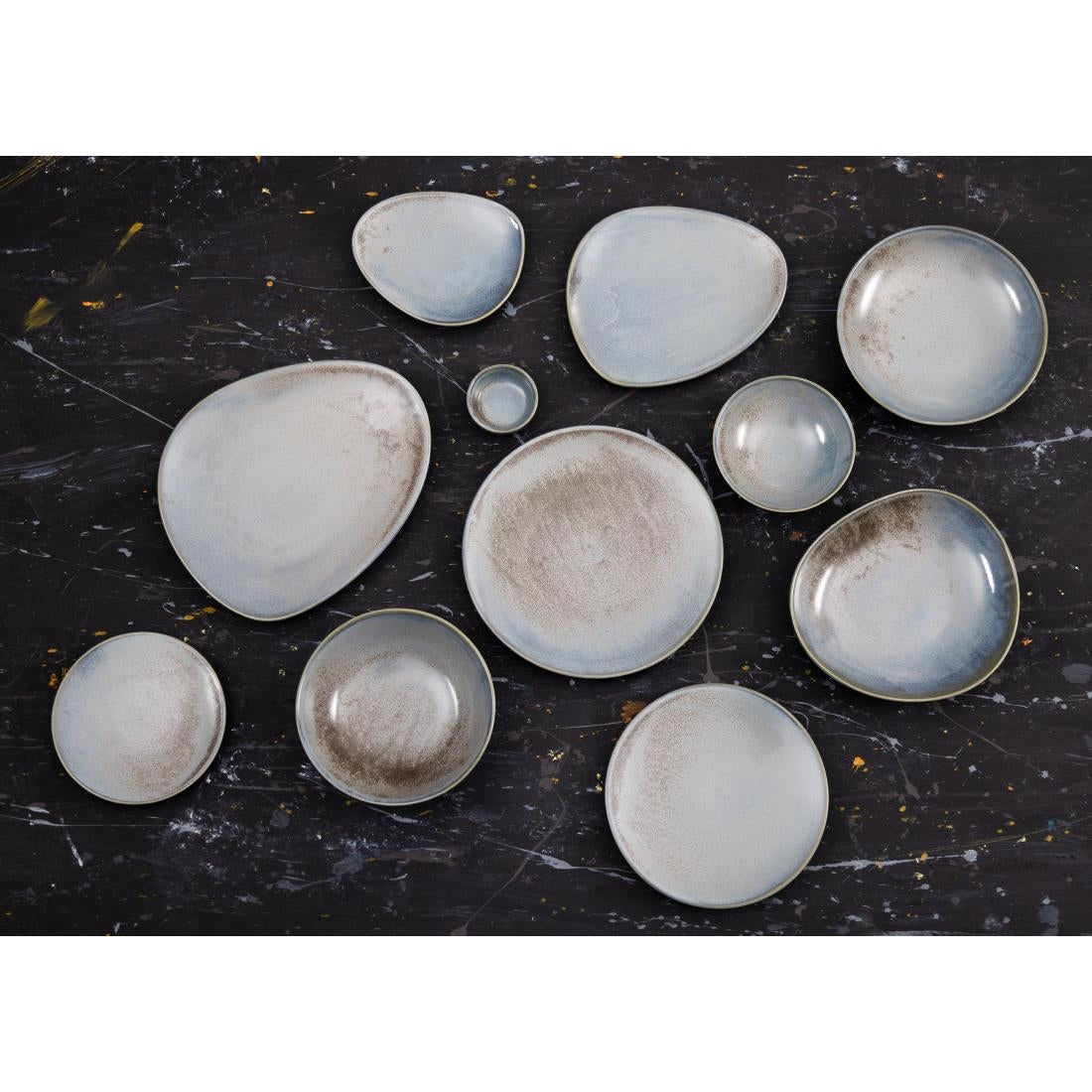 Olympia Ember Blue Coupe Bowls 152mm (6 Pack) - FU173