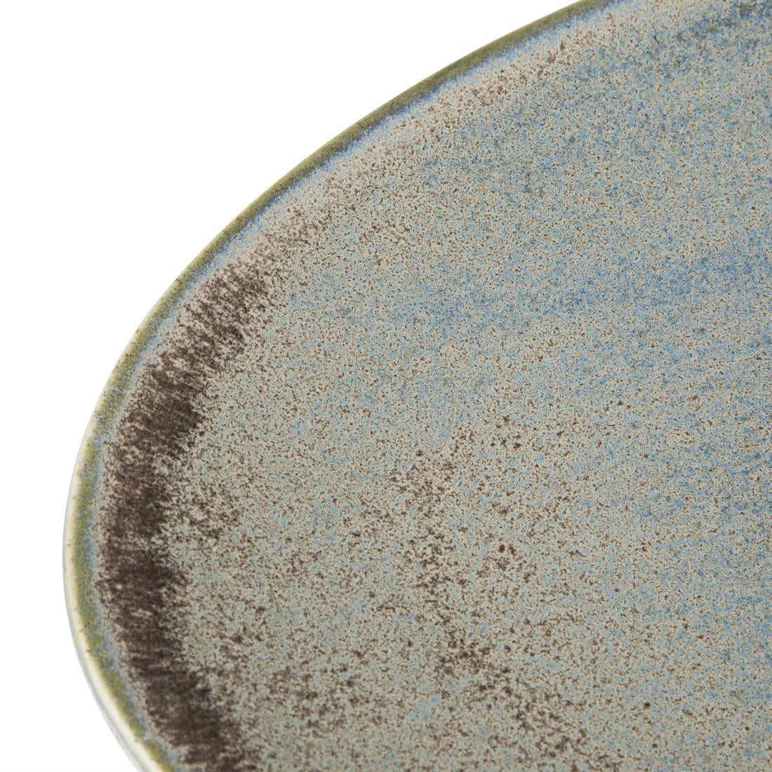 Olympia Ember Blue Triangle Plates 250mm (6 Pack) - FU179