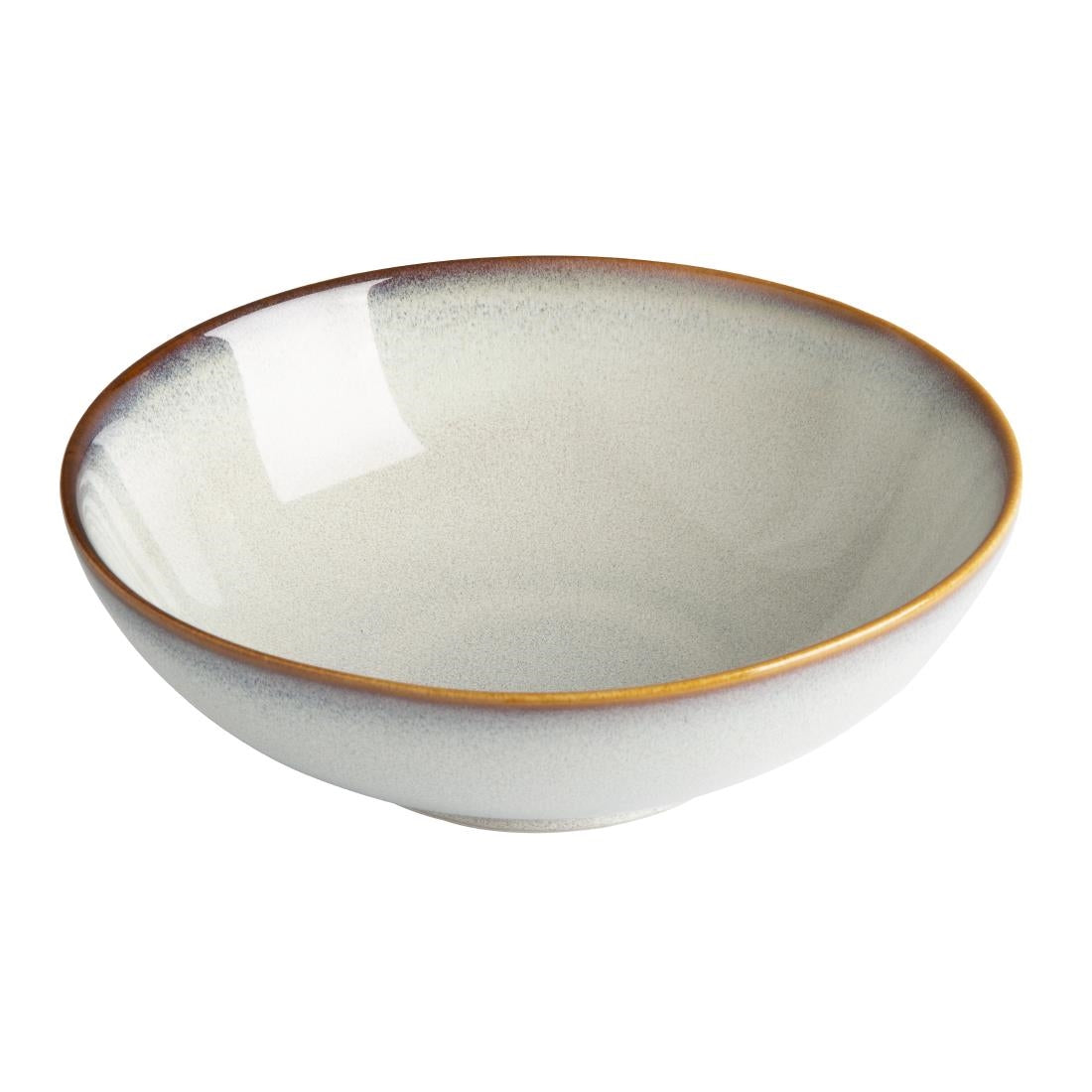 Olympia Drift Grey Plain Coupe Bowls 205mm (4 Pack) - FU191
