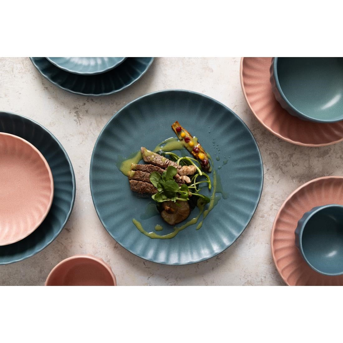 Olympia Corallite Plates Green - 205mm (6 pack) - FU207