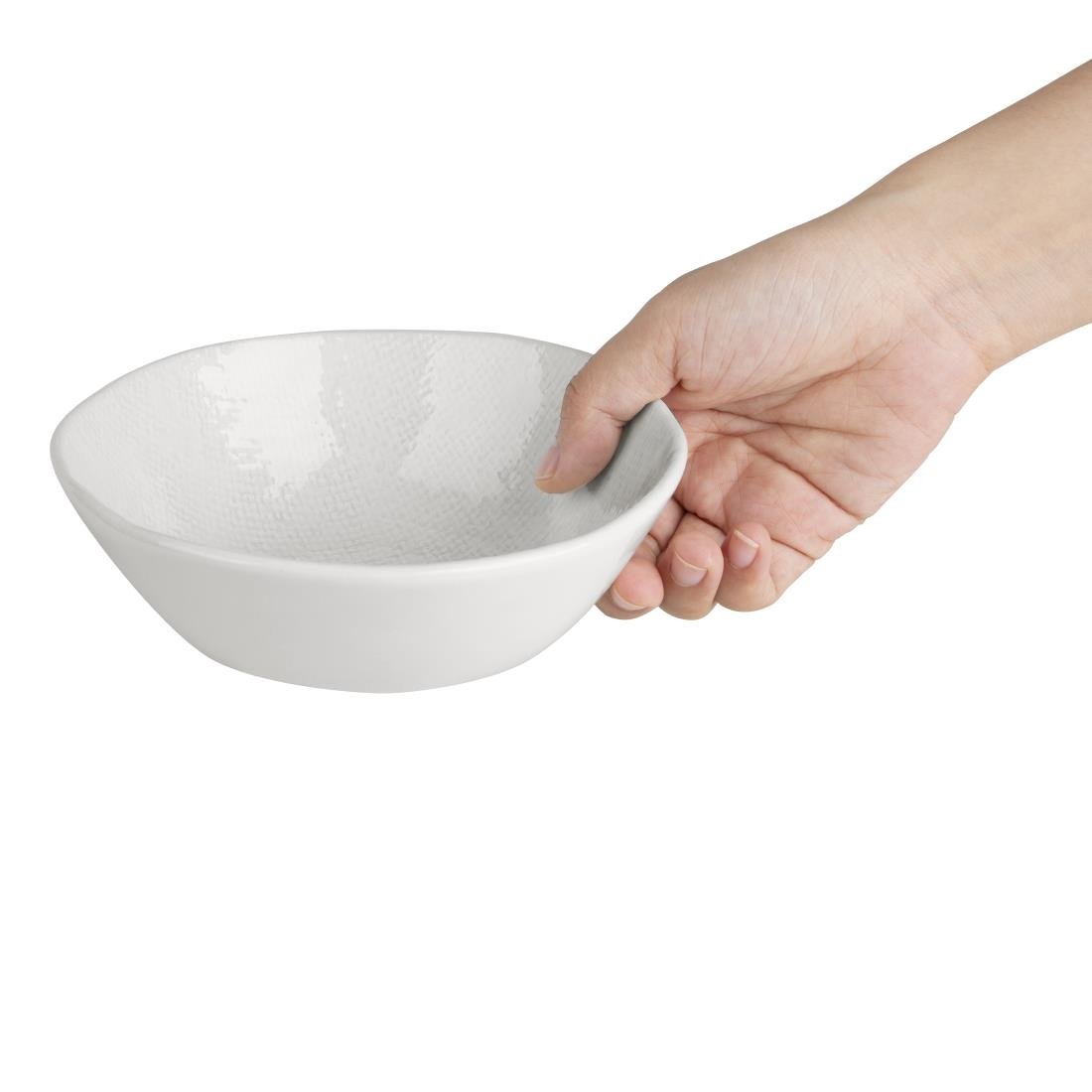 Olympia Denim White Coupe Bowls 160mm (6 Pack) - FU229