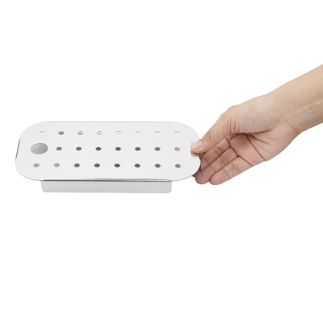 Vogue St/St GN Drainer Tray for GN 1/4 - FU269