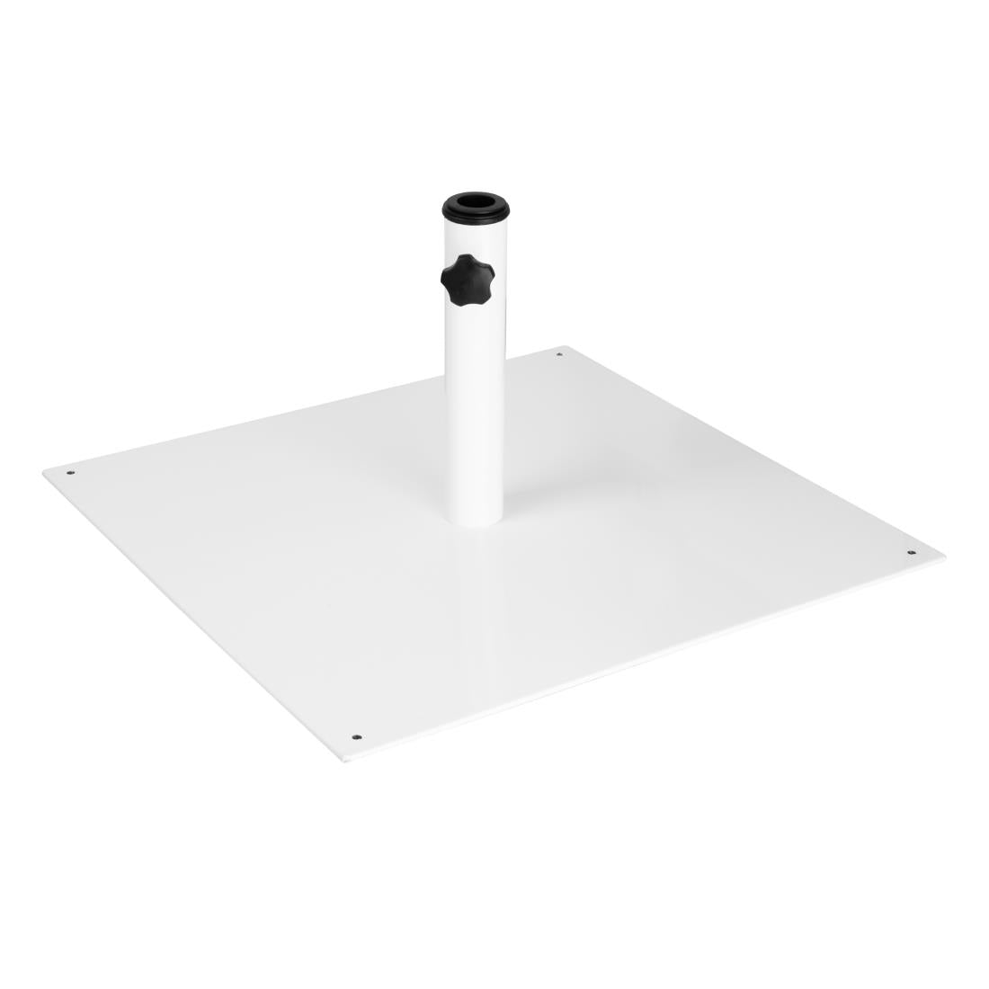 Bolero Flat Metal Parasol Base White - 18kg - FU510