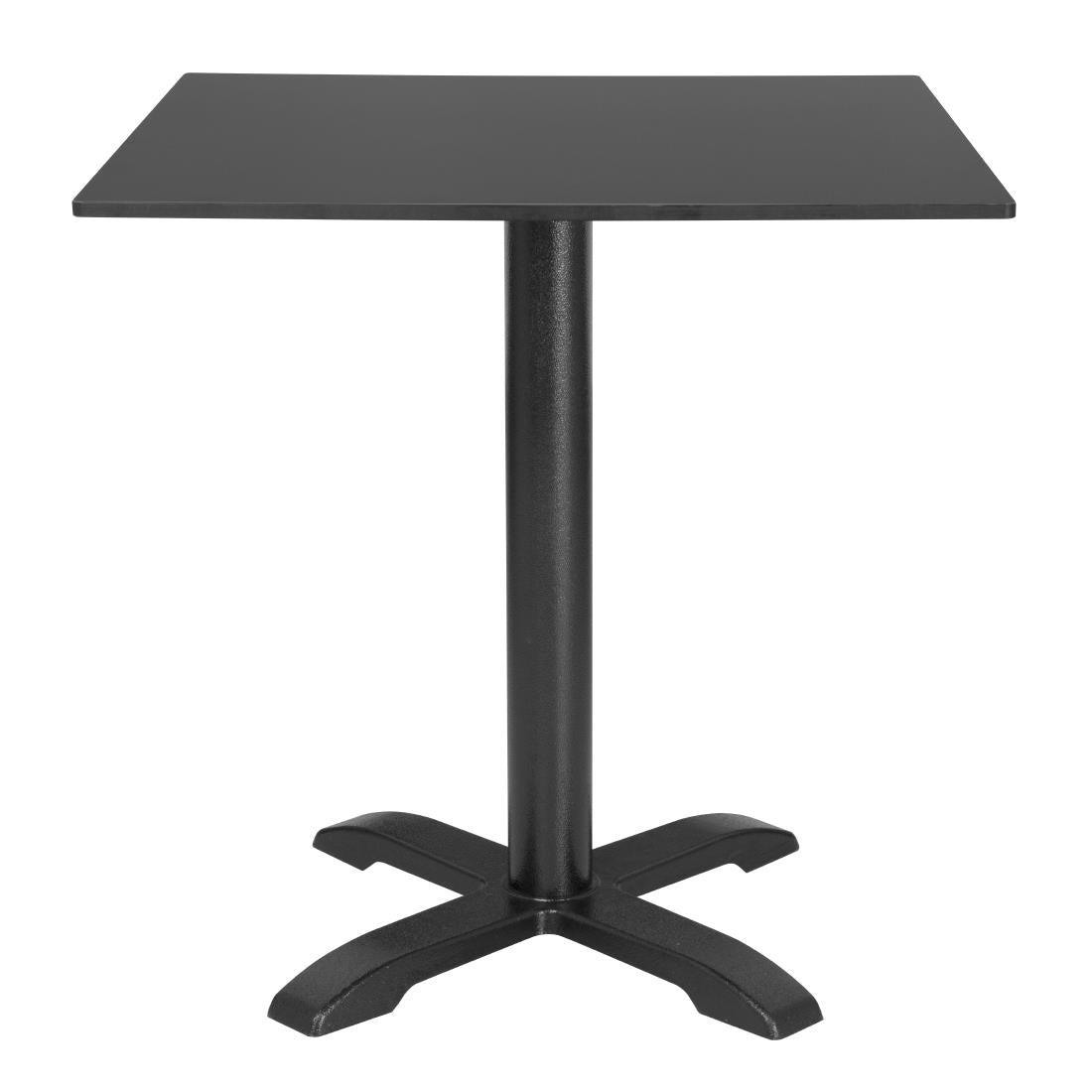 Bolero Matte Black Square Outdoor Table Top 700mm - FU530