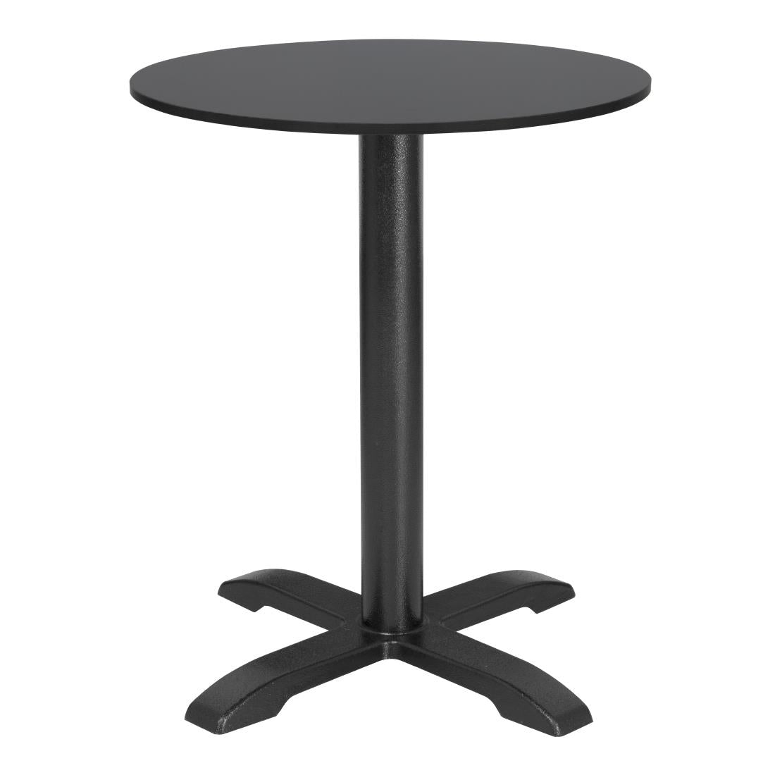 Bolero Matte Black Round Outdoor Table Top 600mm - FU531