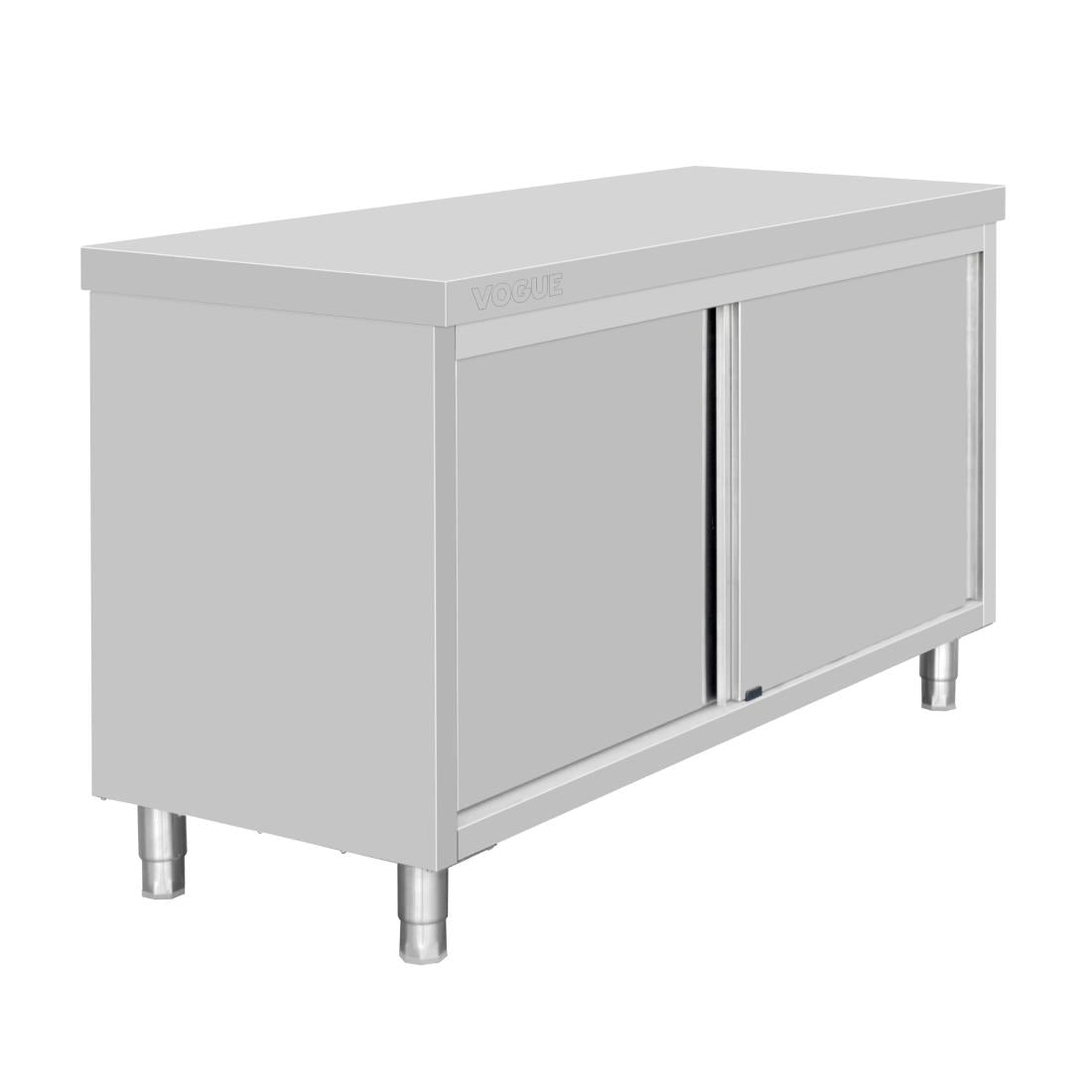 Vogue Standing Floor Cupboard Stainless Steel - 900x1500x600mm - FU586
