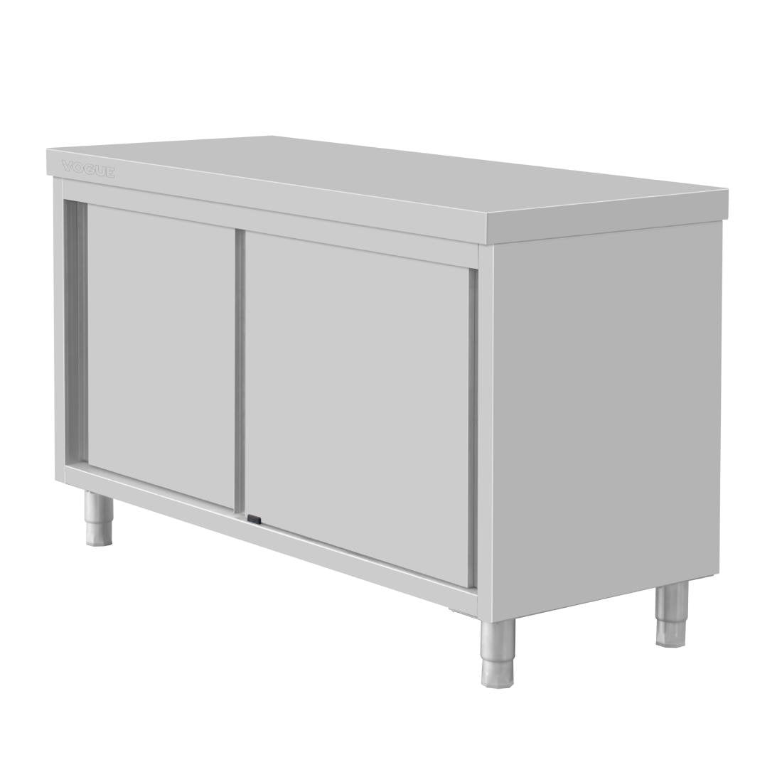 Vogue Standing Floor Cupboard Stainless Steel - 900x1500x600mm - FU586