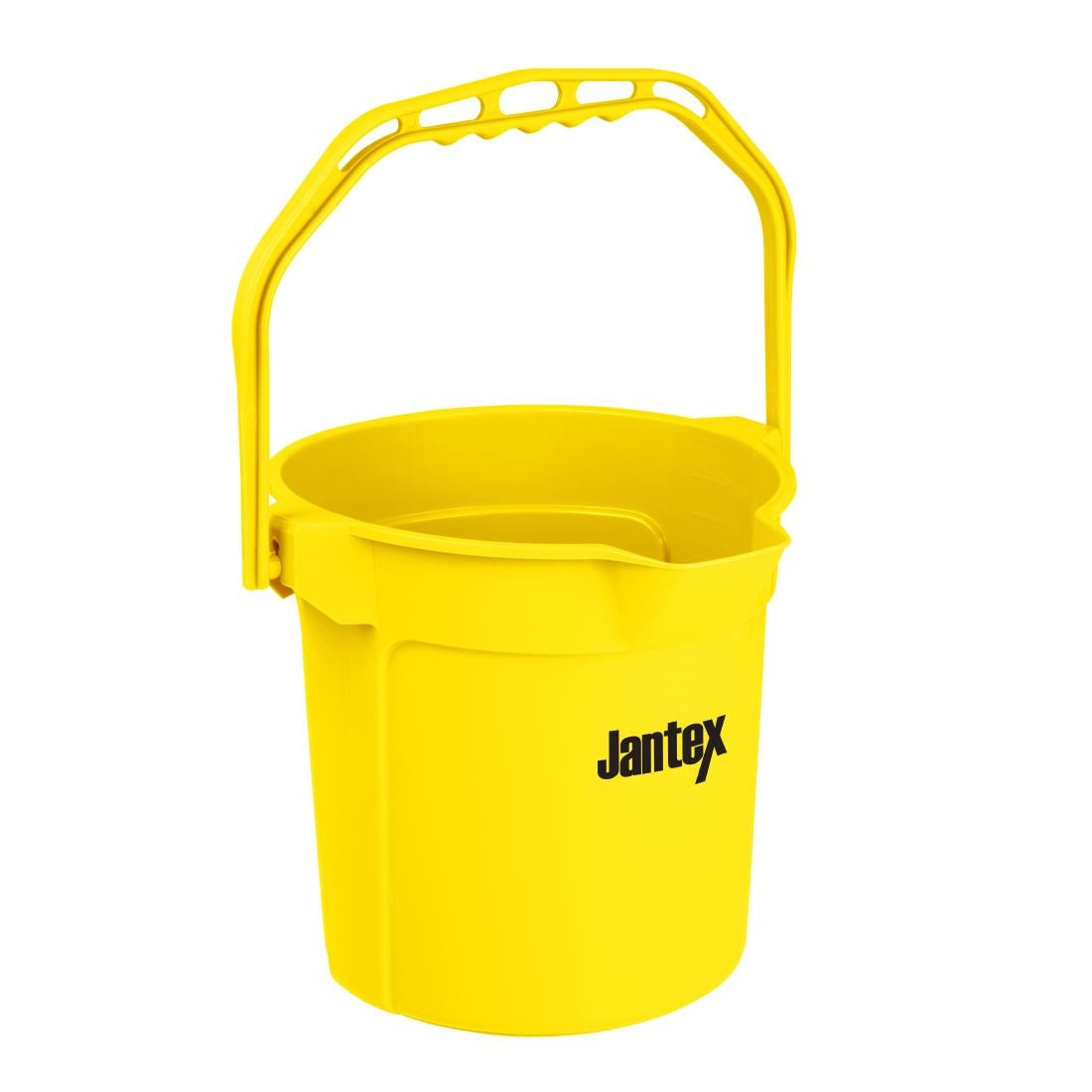 Jantex Yellow Graduated Bucket with Pouring Lip 10ltr - FU834
