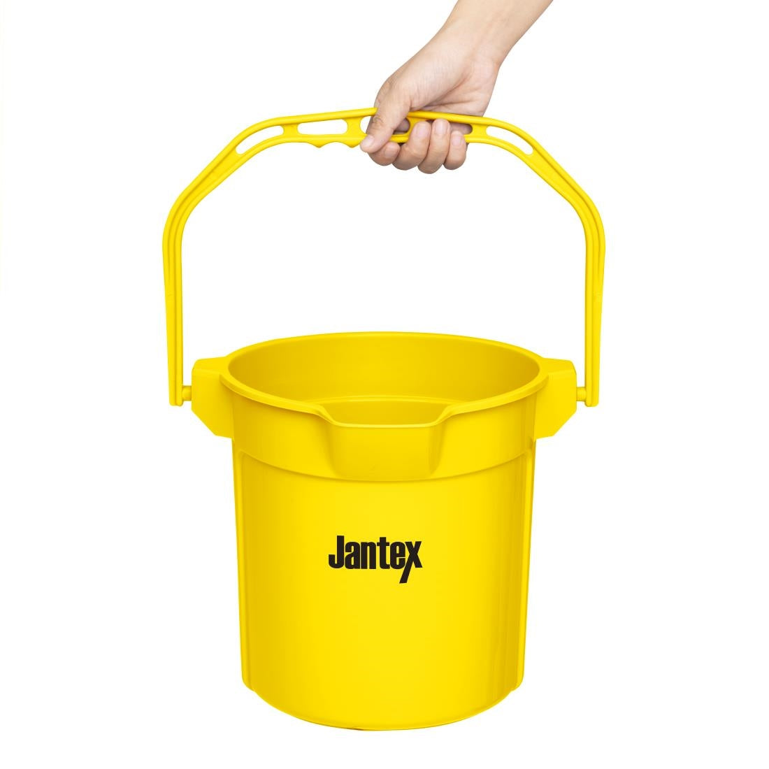 Jantex Yellow Graduated Bucket with Pouring Lip 10ltr - FU834