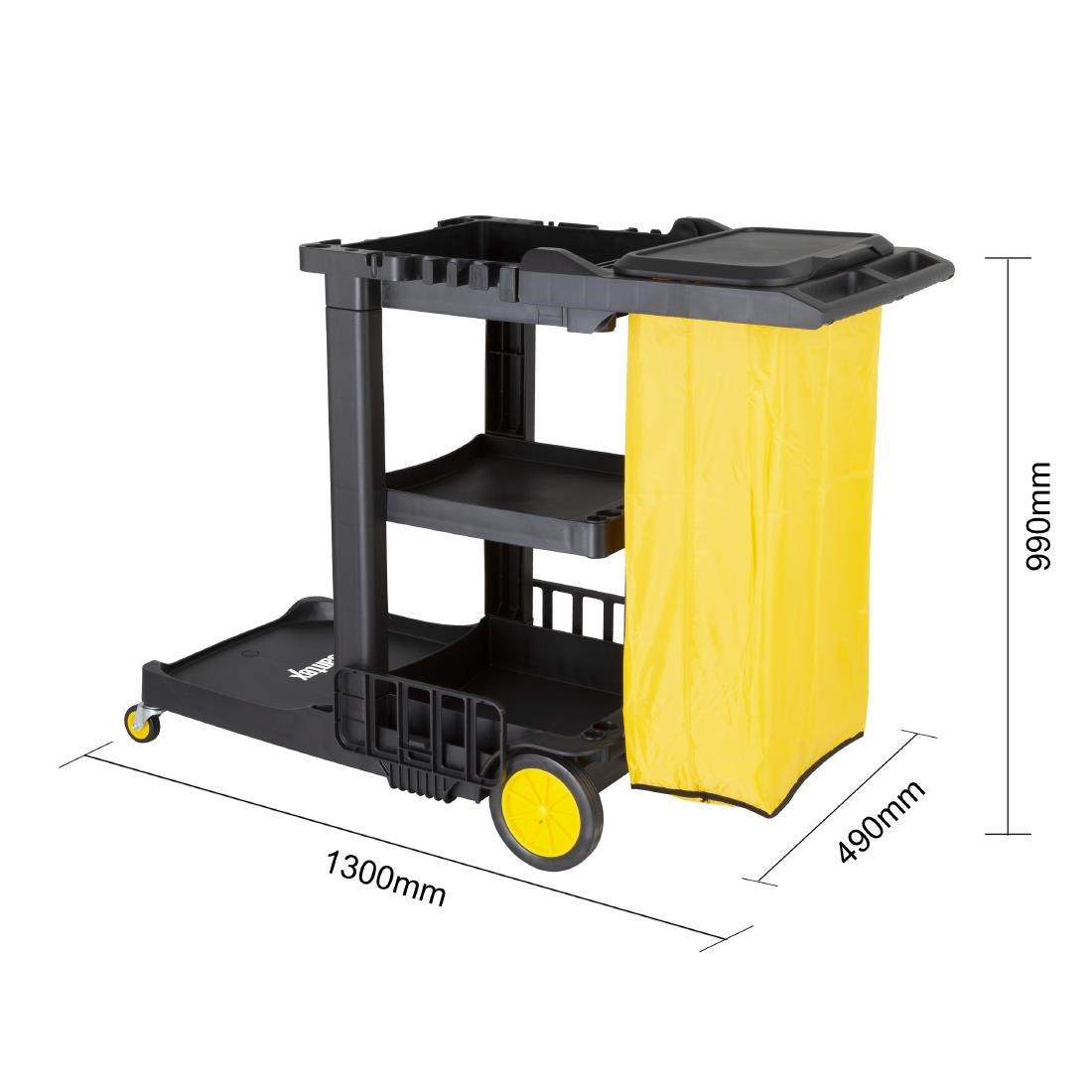 Jantex Cleaning Trolley Black - FU997